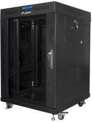 Lanberg FF01-6615-12BL állvány 15U Szabadonálló állvány Fekete (FF01-6615-12BL) - compzone