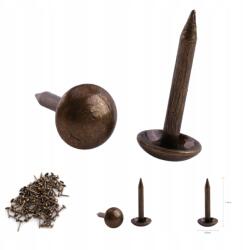  100 db Vintage Tetőfedő Szög Papír Szög Fém Barna Sima 6x14mm (DA00111)