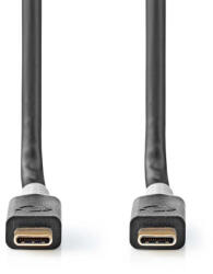 Nedis CCBW64020AT20 USB kábel USB4 Gen 2x2 2 M USB C 20 Gbit/s Fekete, Ezüst (CCBW64020AT20)