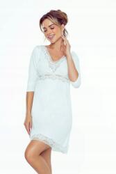 Eldar Női hálóing 3/4-es ujjú Frida viszkóz csipke XXL ecru