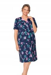 Martel Bogna I 203 mintás rövid ujjú női hálóing 27 Martel M sötétkék (203 27)