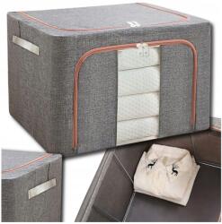 EdiBazzar XL-es tárolódoboz, erős, nagy méretű táska ruhákhoz, ágyneműhöz, takaróhoz, szekrénybe (Pokrowiec Organizer do szafy na pościel koc)