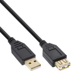 InLine 34610S USB kábel 1 M USB A 0, 48 Gbit/s Fekete (34610S)