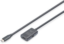 ASSMANN DA-73108 USB kábel USB 3.2 Gen 1 (3.1 Gen 1) 5 M USB C 5 Gbit/s Fekete (DA-73108)