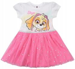 EplusM Tüll Ruha ezüst pöttyös fehér/rózsaszín Mancs Őrjárat Skye 92 D080B (quo)