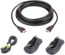 ATEN 2L-7D03UHX4 KVM kábel Fekete 3 M (2L-7D03UHX4) - compzone