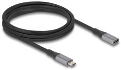 Delock 81202 USB4 Gen 2x2 2 M USB C Fekete, Szürke (81202)