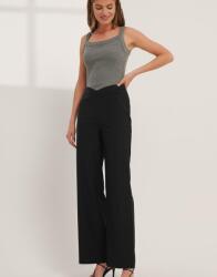 NA-KD Fekete Elegáns Basic Nadrág Xs/s