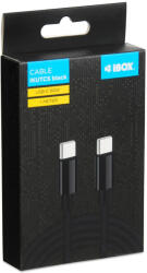 iBOX IKUTC USB-C cable 60W 1m Black (IKUTCS1B)