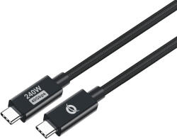 Conceptronic ETTA04B20 USB kábel USB4 Gen 3x2 2 M USB C 40 Gbit/s 240 W Fekete (110560807101)