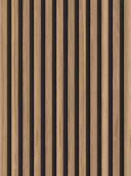 Mexen Lam-B fali lamellák 275 x 30 cm, 4 mm HDF lap, technikai furnér, Világos Dió - S100-275307-3015-017 (S100-275307-3015-017)