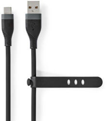Nedis CCGB60800BK15 USB kábel USB 2.0 1, 5 M USB A USB C Fekete (CCGB60800BK15) - compzone