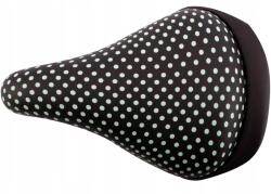 Sun Baby Gyerek kerékpár nyereg puha fekete, menta pöttyös (CJ03.023.02)