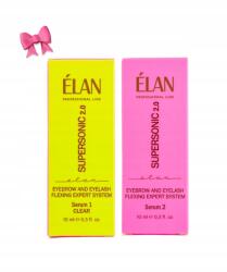 Elan Supersonic Serum 1 (clear)+ Serum 2 szett szemöldök lifting szempilla laminálás