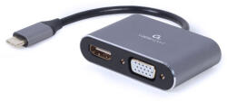 Cablexpert A-USB3C-HDMIVGA-01 video digitalizáló adapter Szürke (A-USB3C-HDMIVGA-01)