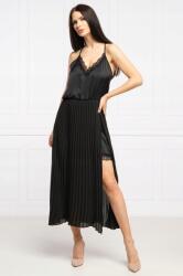 LIU JO Fekete Plisszírozott Ruha Csipkével (M) (400897)