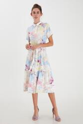 ICHI Színes Ing Ruha Övvel, Size 40, poliészter, galléros, midi (396712)