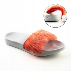 UGG Női flip-flop papucs Ugg Royale szőrme papucs divatos rózsaszín fehér kényelmes 38 (1092457 FCRL)