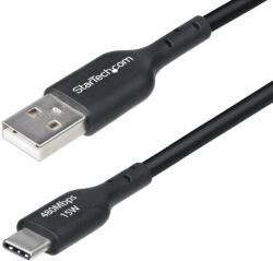 StarTech USB2AC30CMBK USB kábel USB 2.0 0, 3 M USB A USB C 0, 48 Gbit/s 15 W Fekete (USB2AC30CMBK)