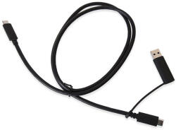 TERRA 1480267 USB 3.2 Gen 2 (3.1 Gen 2) USB A/USB C USB C Fekete (TYP-C KABEL FÜR DUD15Y0)