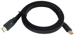 TB HDMI Cable v 2.1 flat black 3m (AKTBXVH21FLAT30)