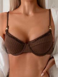 Shein LC51314 Shein Bordázott Merevített Bikini Felső (27) M