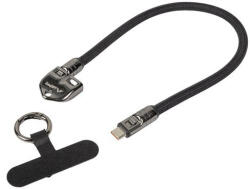 Lanberg Kabel USB-C M/M SMYCZ/BRELOK 0.3M 240W czarny (CA-CMCM-10LN-0003-BK)
