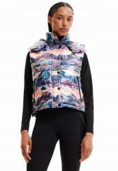 Desigual Mintás Pihe-puha Kapucnis Mellény (xs) (22WWEW71_4139)