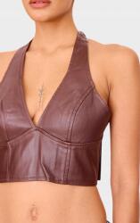 Prettylittlething KC32119 Crop Top Kötött Öko Bőr Prettylittlething (11) Xs