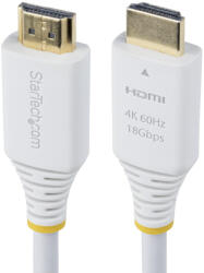 StarTech HDMI2-CABLE-4K60-6FW HDMI kábel 1, 8 M HDMI A-típus (Standard) Fehér (HDMI2-CABLE-4K60-6FW)