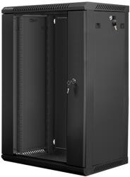 Lanberg WF01-6418-10B 18U Falra szerelhető Fekete (WF01-6418-10B)