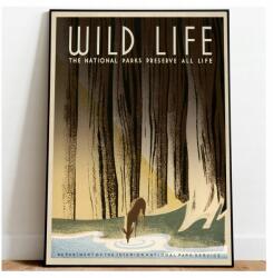  Vadvilág poszter Usa Nemzeti park A3 (Plakat Podróżniczy Podróże Vintage)