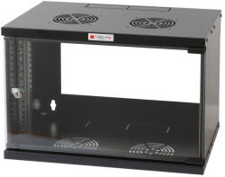 TECHLY I-CASE EL-1006B45 állvány 6U Falra szerelhető állvány Fekete (023608) - compzone