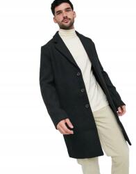  Fekete Férfi Kabát Elegáns Egysoros Csattal XL__XL