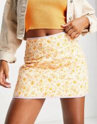 Miss Selfridge Sárga Virágmintás Szoknya (34) (532770)