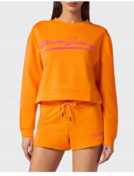 Plein Sport Narancssárga Rövid Logós Pulóver (s) (594965)