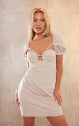Prettylittlething XC33215 Ruha Mini Bézs Bő Ujjú Prettylittlething (11) Xs