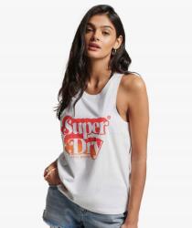 Superdry Fehér Ujjatlan Póló Nyomott Mintával (40) (591499)