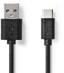 Nedis CCGL60601BK20 USB kábel USB 2.0 2 M USB A USB C 0, 48 Gbit/s 2, 5 W Fekete (CCGL60601BK20)