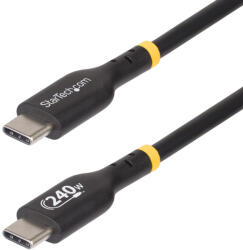 StarTech USB2EPR1M USB kábel USB 2.0 1 M USB C 0, 48 Gbit/s 240 W Fekete (USB2EPR1M)