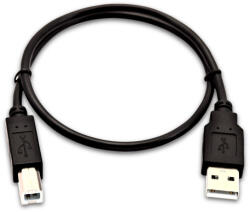 V7 V7USB2AB-50C-1E USB 1.0 0, 5 M USB A USB B Fekete (V7USB2AB-50C-1E)