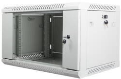 Lanberg WF01-6406-10S állvány 6U Falra szerelhető állvány Szürke (WF01-6406-10S)