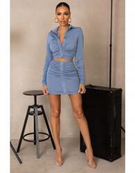 Club L Kék Fodros Mini Szoknya (34) (579919)