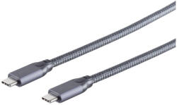 S/CONN maximum connectivity 13-47030 USB kábel USB 3.2 Gen 2x2 2 M USB C Szürke (13-47030)