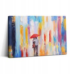 Wallfluent Fotó Vászonkép Canvas Nappaliba Modern Művészet Világ Pár Eső 30x20 (010030010150000051785)