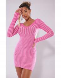 Prettylittlething Rózsaszín Kötött Ruha (xs) (564456)