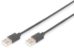 ASSMANN AK-300101-018-S USB 2.0 1, 8 M USB A Fekete (AK-300101-018-S)