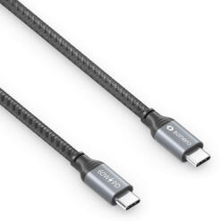 sonero SPC-U300-020 USB 2.0 2 M USB C Szürke, Fekete (SPC-U300-020)