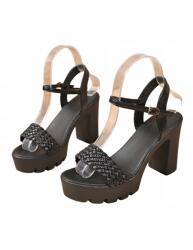 Shein Szandál Fekete Vastag Platform Csattal 38__38 (sx2412204492469919)