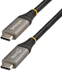 StarTech USB31CCV1M USB kábel USB 3.2 Gen 2 (3.1 Gen 2) 1 M USB C 10 Gbit/s 100 W Fekete, Szürke (USB31CCV1M)
